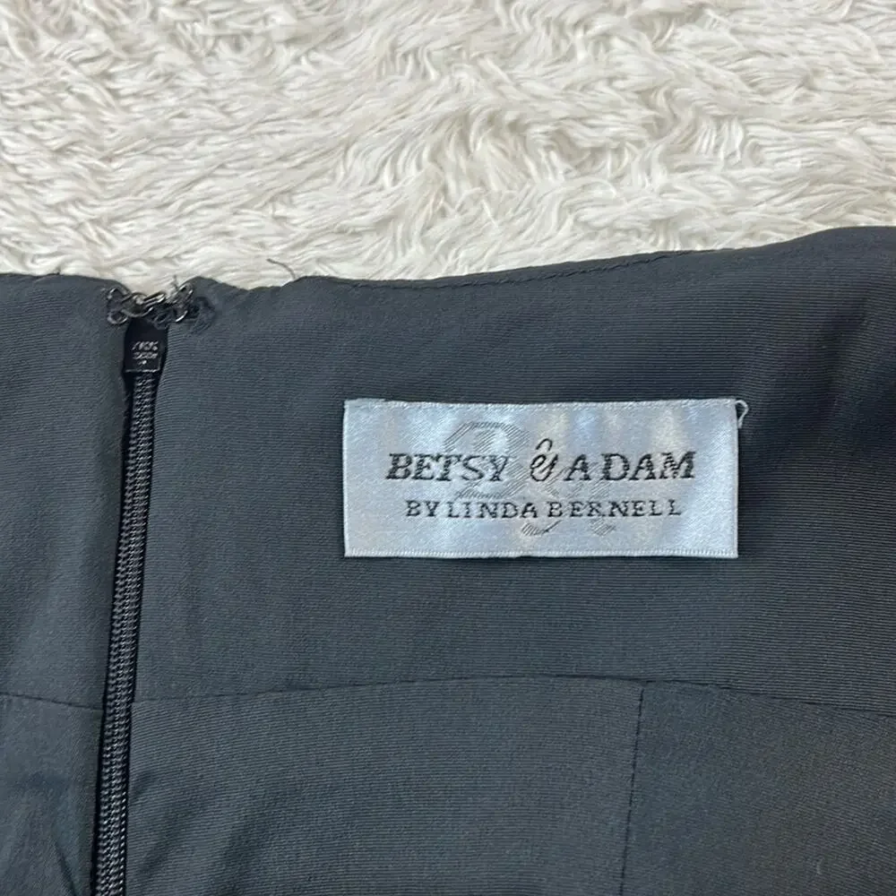 Betsy and Adam Linda Bernell black sheath‎ wiggle cocktail party dress, small